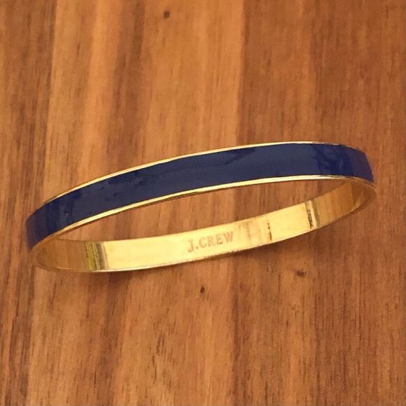 J.Crew | Royal Blue Enamel Bangle | 2.5” Diameter - Picture 1 of 3